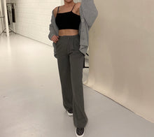 Load image into Gallery viewer, Vlora wide leg pants grey
