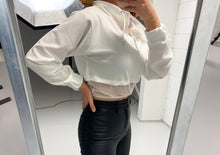 Load image into Gallery viewer, Mesh crop top with long sleeve
