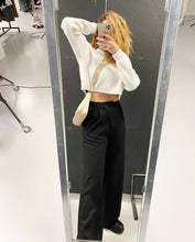Load image into Gallery viewer, Vlora wide leg pants black
